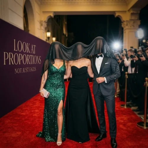 Fashion outfit proportions showing balanced silhouettes and clothing combinations