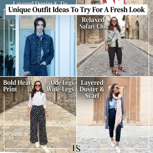 Unique outfit ideas for women and men to create a fresh, stylish look